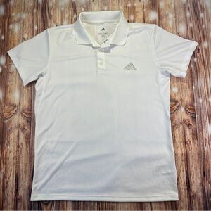 NWT Adidas White Club  Rib Polo Shirts Size Large